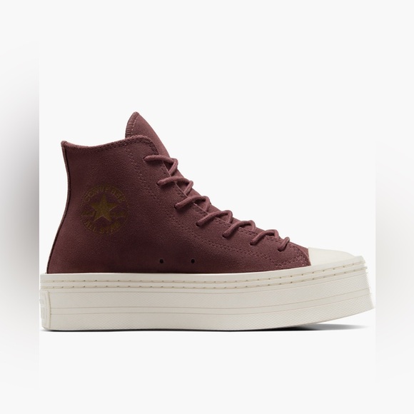 Converse chuck Taylor burgundy platform women’s sneakers - Picture 5 of 5